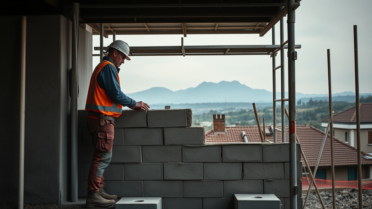 Chantier de maçonnerie Vigeral Bâtiment à Riom